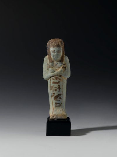 Shabti of Akhesenmut, mahdollisesti Deir el-Bahrista, Uudesta kuningaskunnasta (fajanssi) tekijältä Egyptian 21st Dynasty