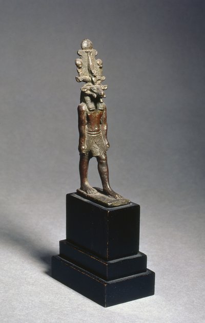 Harsaphen hahmo, pässipäinen jumaluus, myöhäiskausi, noin 600 eKr. (pronssi) tekijältä Egyptian 26th Dynasty