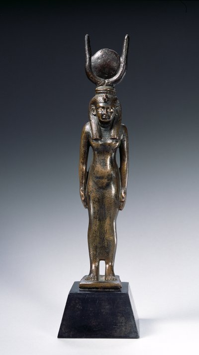 Isisin patsas (pronssi) tekijältä Egyptian 26th Dynasty
