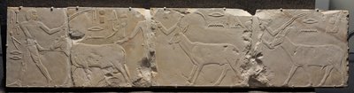 Aavikon eläimiä tuovien miesten helpotus, n. 2311-2281 eKr. tekijältä Egyptian 6th Dynasty