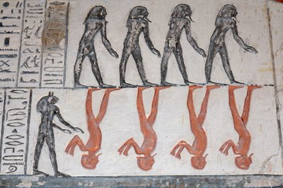 Hieroglyfi, Ramses IX:n hauta, Luxorissa. tekijältä Egyptian Egyptian