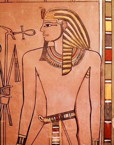 Kuningas Amenhotep II (Amenophis II) (fresko tekijältä Egyptian Egyptian