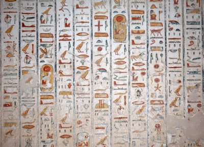 Seinähieroglyfi, Kuninkaiden laakso, Luxor tekijältä Egyptian Egyptian