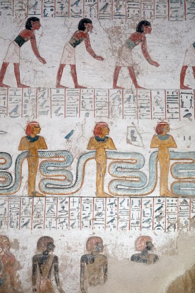 Nubialaiset mustat orjat, Ramses IX:n hauta, Luxorissa. tekijältä Egyptian Egyptian