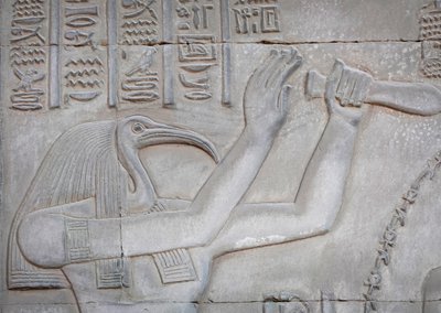 Thot, Kom Ombon temppeli (reliefi) tekijältä Egyptian Egyptian