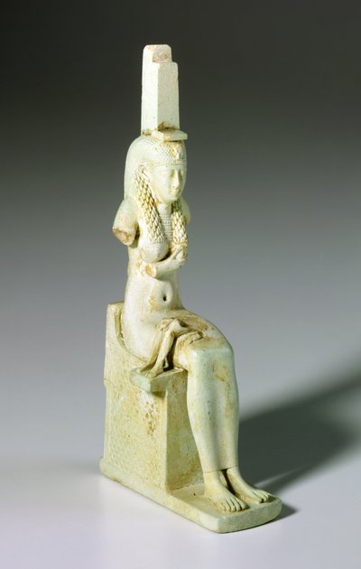 Isisin ja Horuksen amuletti, 305-30 eKr. (fajanssi) tekijältä Egyptian Ptolemaic Period