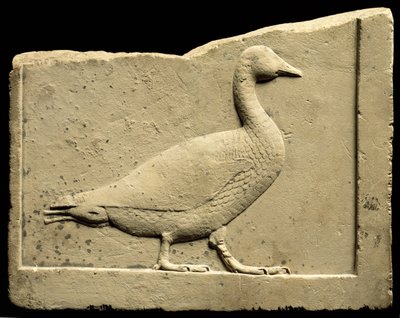 Reliefi, joka kuvaa hanhia (kalkkikivi) tekijältä Egyptian Ptolemaic Period