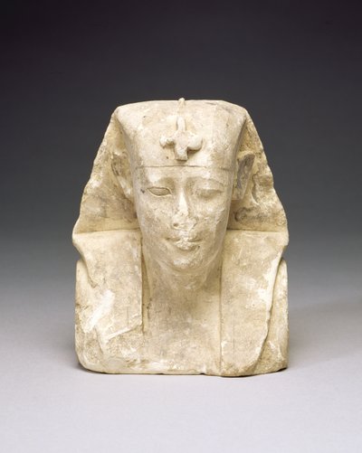 Kuvanveistäjän malli kuninkaasta, mahdollinen Ptolemaios I tai II (kalkkikivi) tekijältä Egyptian Ptolemaic Period
