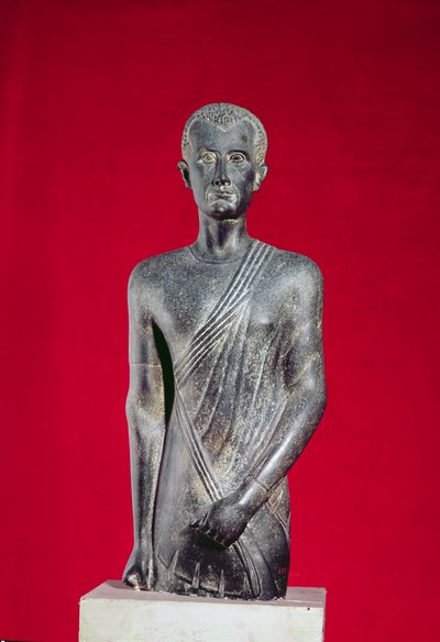 Horin patsas, Aleksandriasta, noin 40 eKr. (basaltti) tekijältä Egyptian Ptolemaic Period