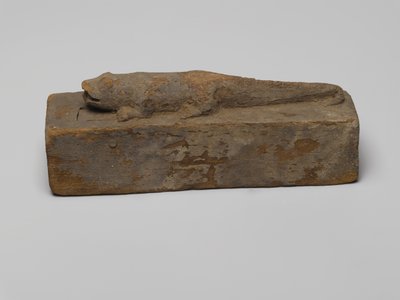 Pieni arkku krokotiilille, 664-332 eKr. (puu) tekijältä Egyptian School