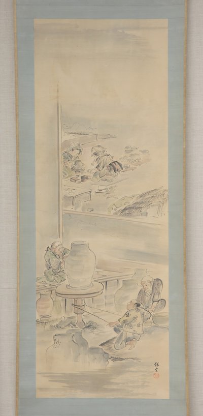 Keramiikan valmistus, 1800-luvun ensimmäinen puolisko. tekijältä Eiraku Hozen