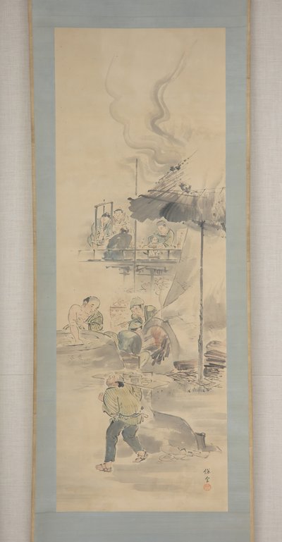 Keramiikan valmistus, 1800-luvun ensimmäinen puolisko. tekijältä Eiraku Hozen