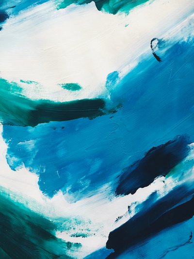 Dynamic Blue -abstrakti tekijältä Ejaaz Haniff