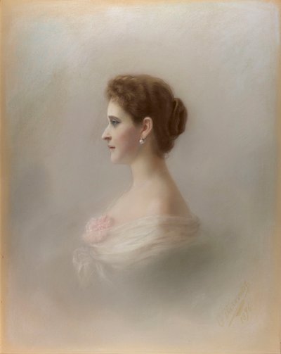 Suurherttuatar Elizaveta Fjodorovnan, Hessenin ja Reinin prinsessa Elisabetin muotokuva, 1896. tekijältä Ekaterina Ieronimovna Viskovatova