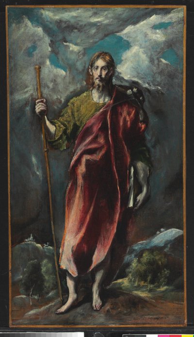 Pyhä Jaakob Suurempi (öljy kankaalle) tekijältä El Greco