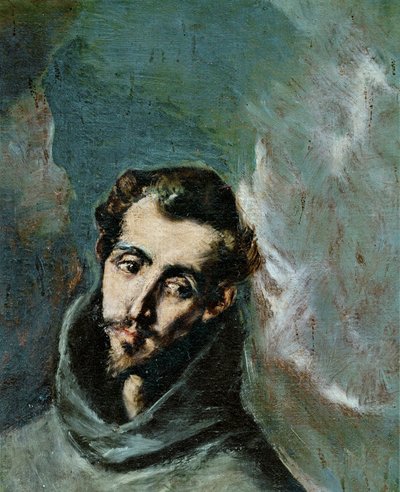 Saint Bernardino of Siena (maalaus) tekijältä El (1541-1614) Greco