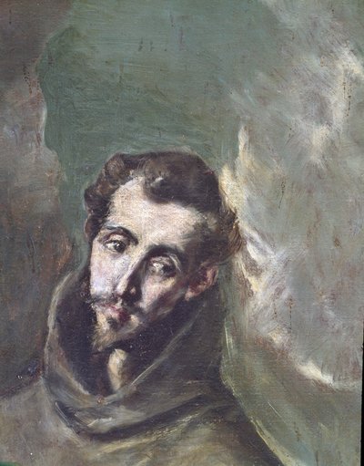 Pyhä Bernardinus Sienalainen tekijältä El (1541-1614) Greco