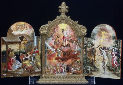 Kannettava alttari (tempera puulla) tekijältä El Greco
