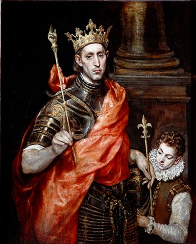 Saint Louis, Ranskan kuningas ja sivu (maalaus tekijältä El Greco