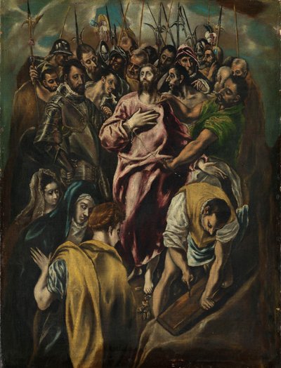 Kristuksen riisuminen, n. 1600 (öljy kankaalle) tekijältä El Greco