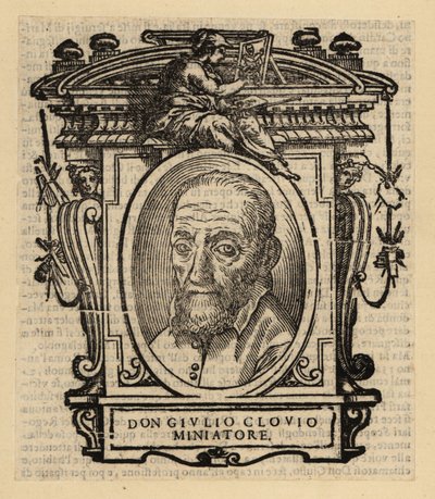Muotokuva Giorgio Giulio Cloviosta, valaisijasta, miniaturistista ja Kroatiassa syntyneestä taidemaalarista, joka toimii renessanssin Italiassa tekijältä El Domenico (after) Greco