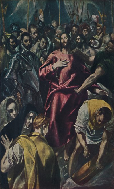 Espolio Entkleidung Christi., Kristuksen riisuminen, c1577-1579, 1938 tekijältä El Greco