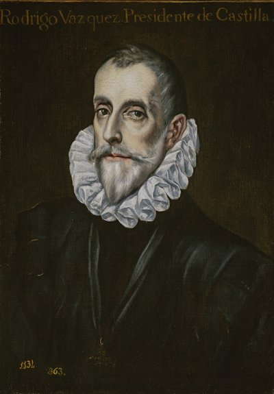 Rodrigo Vázquez de Arcen muotokuva, 1600-luvun ensimmäinen kolmannes. tekijältä El Greco