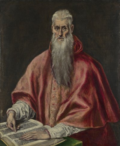 Saint Jerome kardinaalina, 15901600 tekijältä El Greco