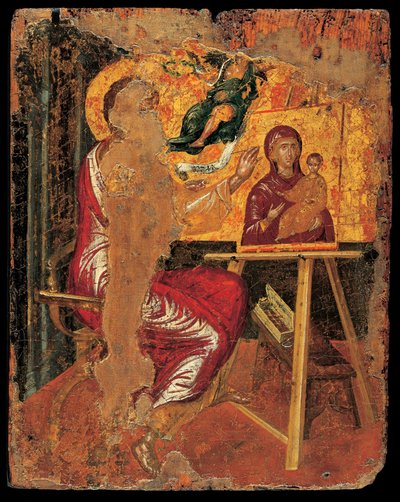 Pyhän Luukkaan maalaus Neitsyt tekijältä El Greco