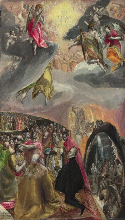 Jeesuksen nimen palvonta tekijältä El Greco