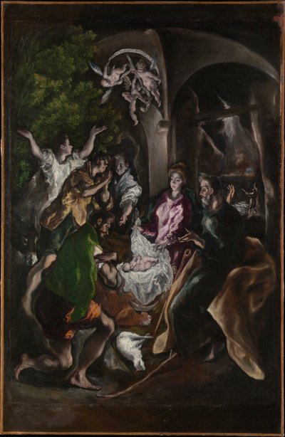 Paimenten palvonta, noin 1605-10. tekijältä El Greco
