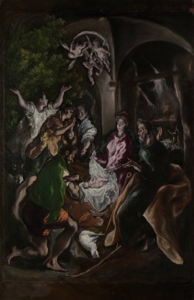 Paimenten palvonta, n. 1605-10. tekijältä El Greco