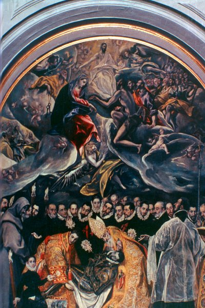 Kreivi Orgazin hautaaminen, 1586-1588 tekijältä El Greco