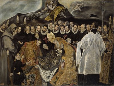 Orgazin kreivin hautaus alaosassa, noin 1625 tekijältä El Greco