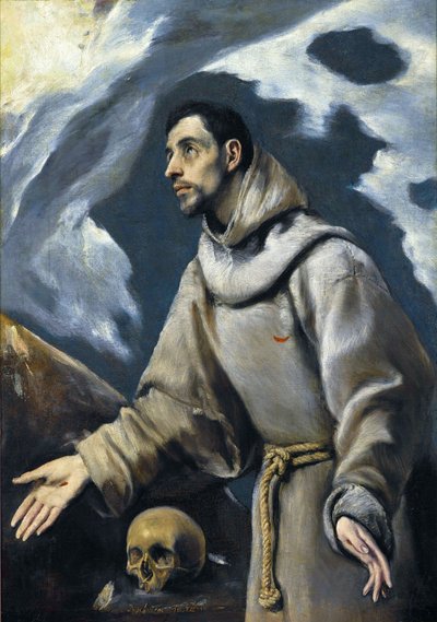 Franciscus Assisilaisen ekstaasi. tekijältä El Greco