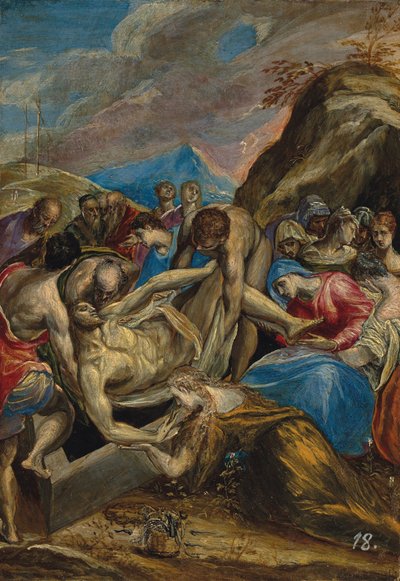 Kristuksen hautaus tekijältä El Greco