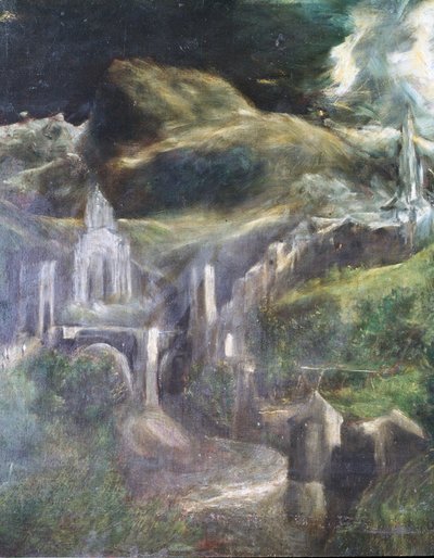 Toledon tahraton sikiäminen 1607-13 öljy kankaalle katso 90015 tekijältä El Greco