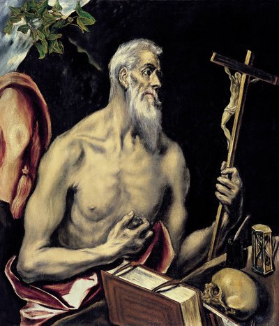 Katuva pyhä Hieronymus tekijältä El Greco