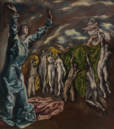 Pyhän Johanneksen visio, n. 1608-14. tekijältä El Greco