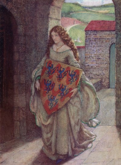 Elaine (väri litho) tekijältä Eleanor Fortescue Brickdale