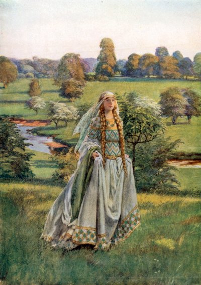 Guinevere. Tennyson (värilitra) tekijältä Eleanor Fortescue-Brickdale