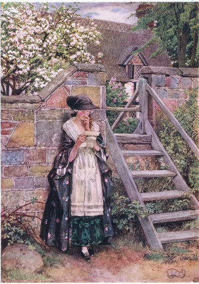 Olivia: "Se, mitä Olivia todella tunsi, sai minut epämukavaksi, varovaisuuden ja intohimon välisessä taistelussa hänen elinvoimansa hylkäsi hänet." (litografia) tekijältä Eleanor Fortescue Brickdale