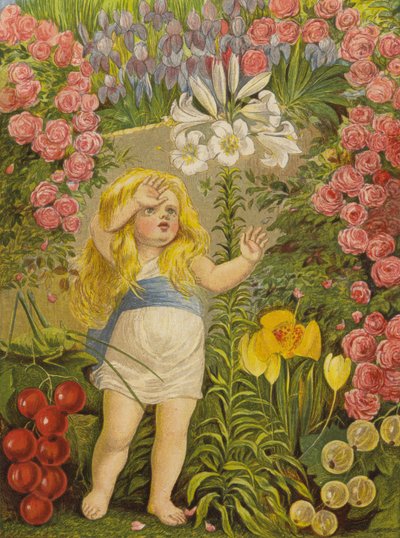 Lilja, taivaan kukka (väri litho) tekijältä Eleanor Fortescue Brickdale