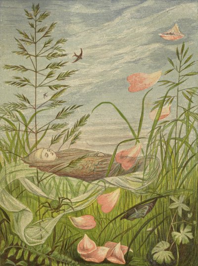 Kun kevät alkaa (väri litho) tekijältä Eleanor Fortescue Brickdale