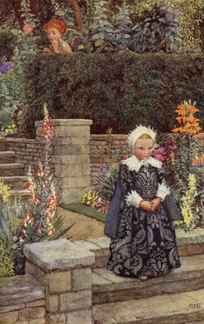 Mutta tämä on hän, jonka kurinpitolainsäädäntöä järjetön rakkaus jonain päivänä pelkää, ja hänen kommunikaationsa alla (väri litho) tekijältä Eleanor Fortescue Brickdale