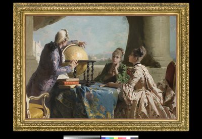 Maantiedon oppitunti, 1880 tekijältä Eleuterio Pagliano
