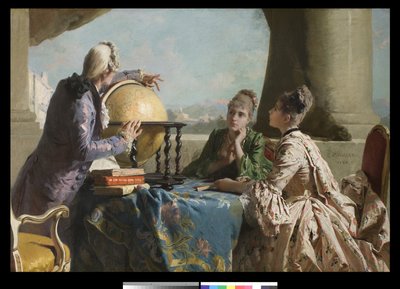 Maantiedon oppitunti, 1880 tekijältä Eleuterio Pagliano