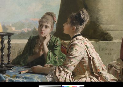 Maantiedon oppitunti, 1880 tekijältä Eleuterio Pagliano