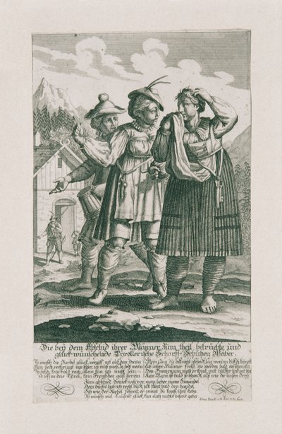 Tirolin puolustus vuodelta 1703: Tyrollerische Scharff-Schützen -naiset tekijältä Elias Baeck