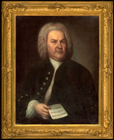 Johann Sebastian Bachin muotokuva tekijältä Elias Gottleib Haussmann